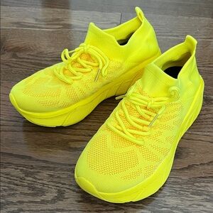 Bright Yellow Athletic Sneakers